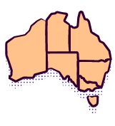 map of Australian states